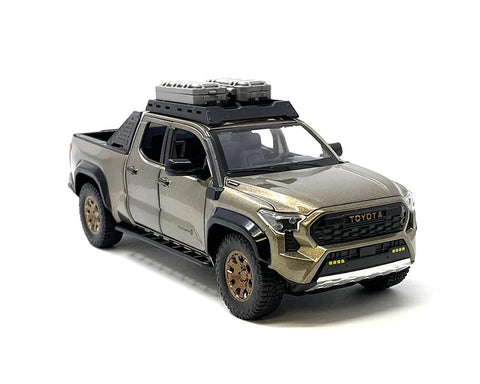 MiJo Exclusives Toyota Tacoma Trailhunter Diecast Model, 1:24 Scale, Black, 2025 (Bronze)