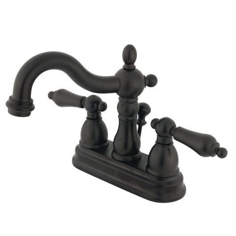 Elements of Design New Orleans EB1605AL Centerset Lavatory Faucet with Retail Pop-Up, 4-Inch, Oil Rubbed Bronze
