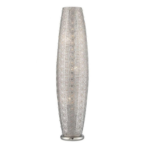 Lite Source Masura 43" Polished Nickel and Crystal Floor Lamp