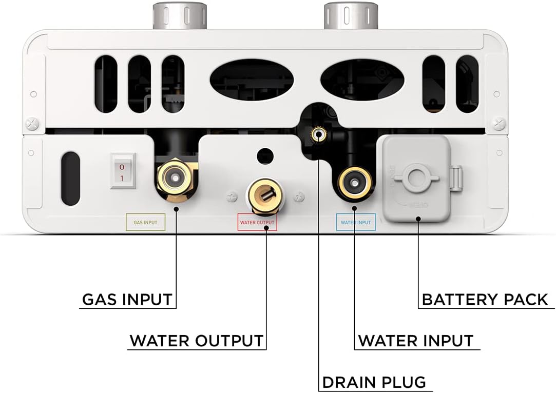 Eccotemp Luxé 1.5 GPM 37.5K BTU Portable Outdoor Tankless Water Heater