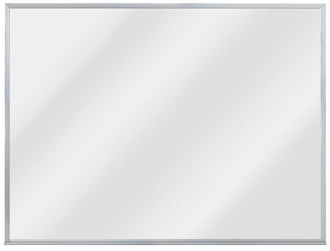 Aarco Products Magnetic Dry Erase Board 36"Hx48"W Porcelain White Marker Board with Aluminum Frame