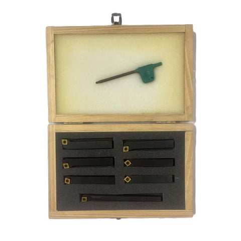 HHIP 2003-0250 7 Piece 1/4 Inch Shank Mini Tool Holder Set
