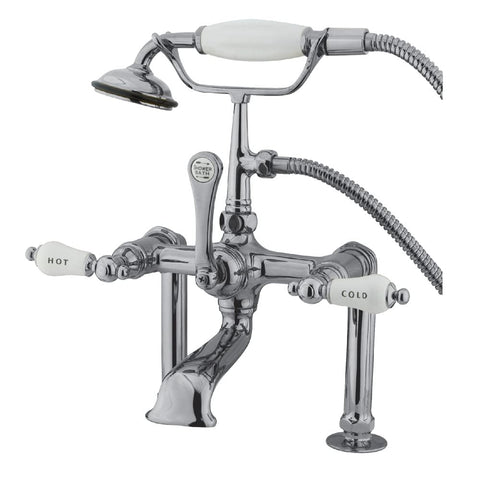 Kingston Brass CC108T1 Vintage Clawfoot Tub Faucet, 7-Inch Center, Polished Chrome