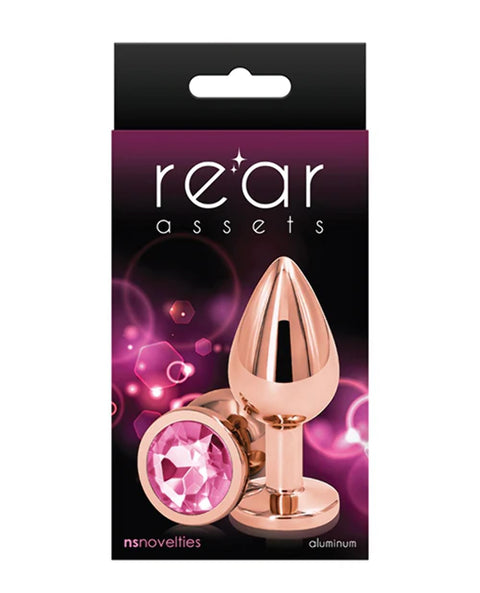 Rear Assets - Rose Gold Chrome-plated Round Plug - Medium