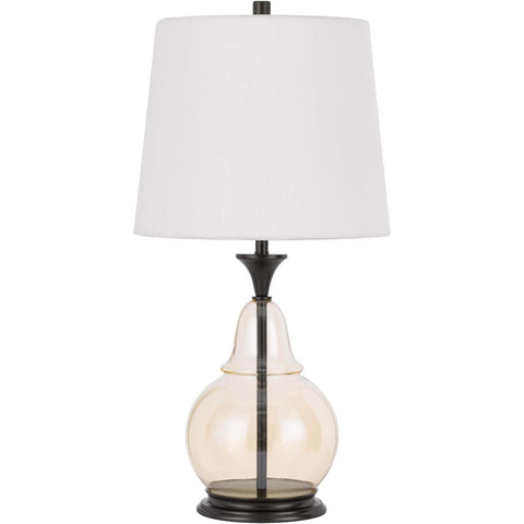 28" Height Kittery Dark Bronze Metal and Clear Glass Table Lamp