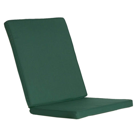 All Things Cedar TC19-2-G 2 Folding Chair Outdoor Cushions | Soft Face Cotton Canvas | Hinged Sections & Tie Downs | 2-in High Density Foam | Removable Zippered Cover & Easy Washing | Green Cushions