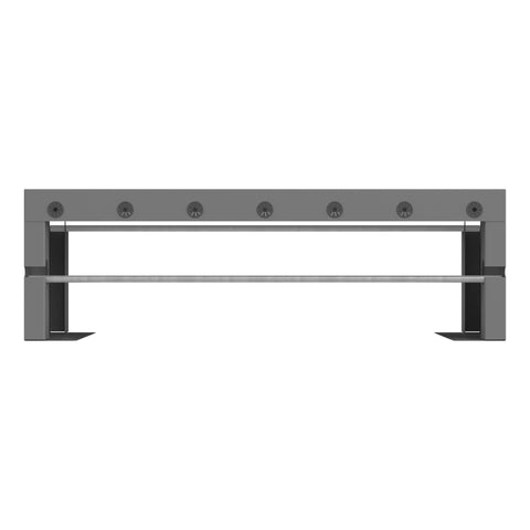Wire Spool Rack Attachment for Bins or Drawers 2 Rod Gray