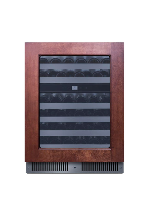 24inch wide premium dual zone undercounter wine cellar with panel-ready glass door