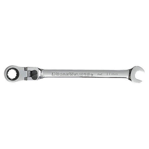 GEARWRENCH 12 Pt. XL Locking Flex Head Ratcheting Combination Wrench, 11mm - 85611