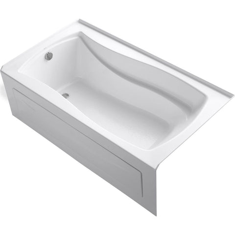 Kohler K-1229-LA-0 5.5 ft. Alcove Acrylic Tub w/Tile Flange & Drain White