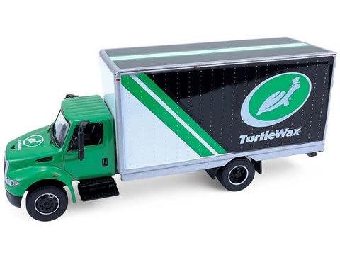 2013 International Box Van Green H.D. Trucks Series 26 1/64 Diecast Model Car by Greenlight 33260B