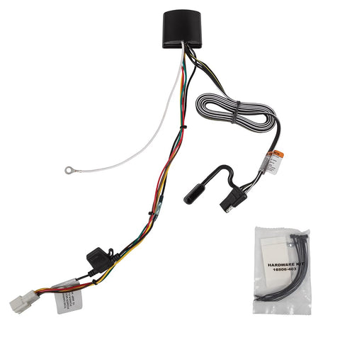 Tekonsha T-One® T-Connector Harness, 4-Way Flat, Compatible with Select Toyota Sienna, Black