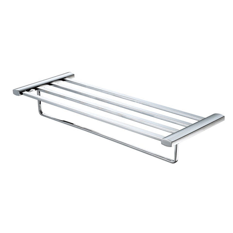 ALFI brand AB9539-PC Towel Bar and Shelf Bathroom Accessory, 24", Polished Chrome