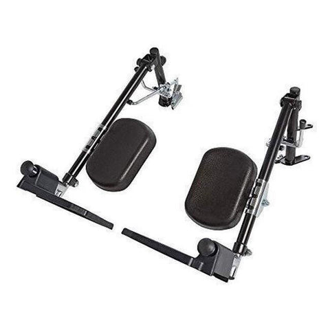 CIRCLE SPECIALTY, Elevating Swing-Away Leg Rests,Large, Plastic Footplates with Padded Calf Pads, for Ziggo Folding Pediatric Wheelchair, ZG1600 & ZG1800, for Kids, Teens, Young Adults