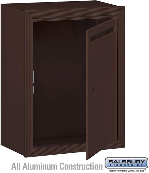 Salsbury Industries 2240ZU Standard Surface Mounted Letter Box with USPS Access, Bronze