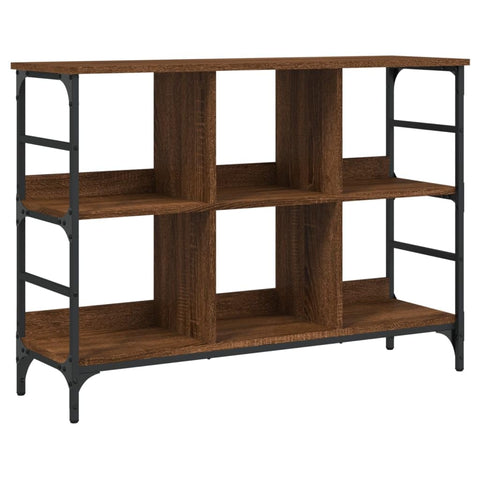 vidaXL Brown Oak Sideboard - Industrial Style Storage Cabinet with Ample Compartments - Engineered Wood with Smooth Surface - Indoor Furniture for Home and Office