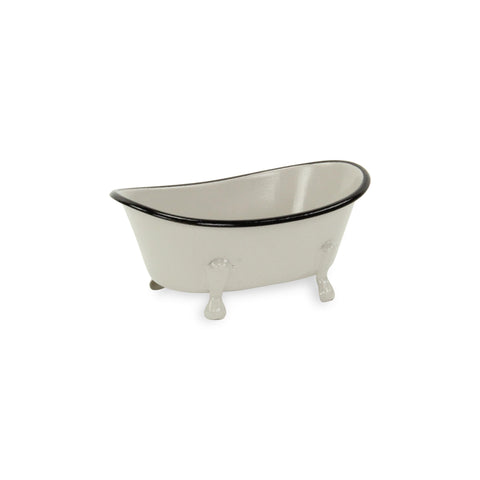 Lavande Metal Fleur-de-Lis Mini Tub Decor - Gray