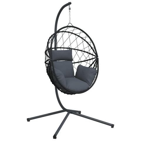 vidaXL Hanging Egg Chair Anthracite
