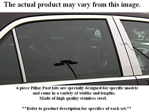 QAA is Compatible with 2003-2007 Saturn Vue 8 Piece Stainless Pillar Post Trim PP43443