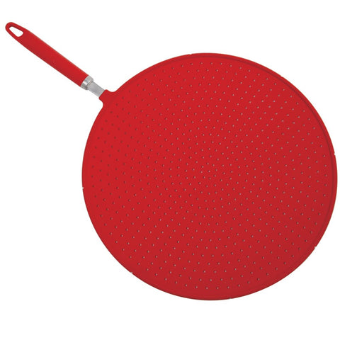Norpro Grip-EZ Red Silicone Splatter Screen Strainer