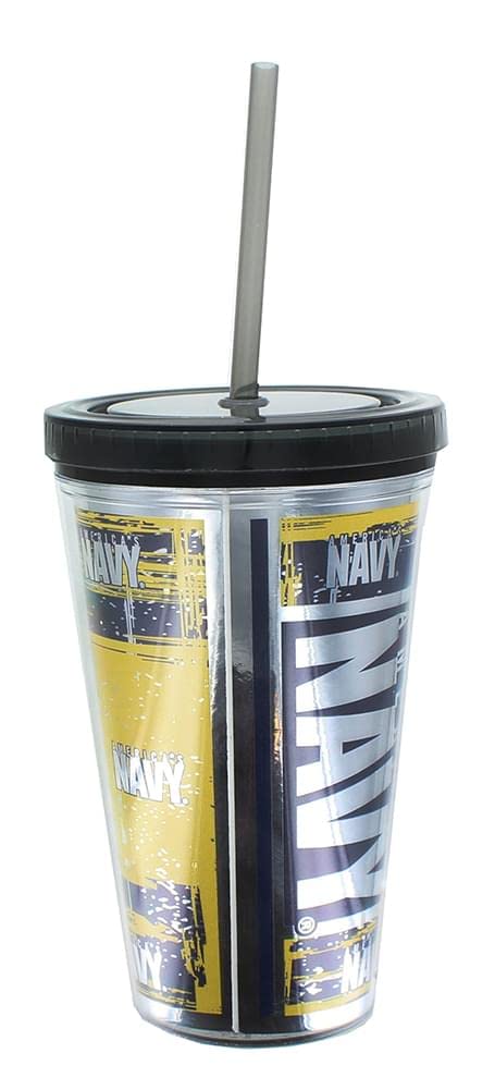 Nerd Block U.S. Navy 16oz Carnival Cup w/Straw