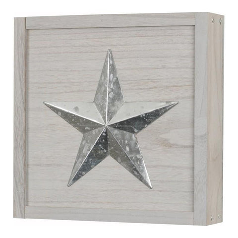 OS Home and Office Furniture Wood Wall Hanging Cabinet in Distressed Gray