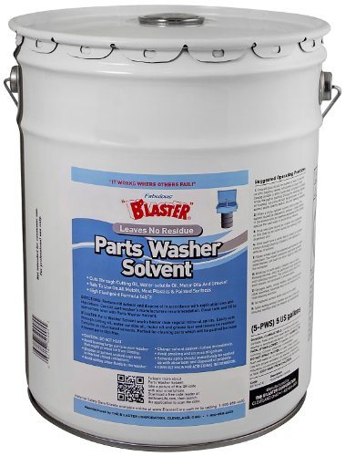 B’laster Parts Washer – Parts Cleaner Solvent – High Flashpoint Formula Cleans Oil, Grease & Grime, No Residue, Works on Metals, Most Plastics & Painted Surfaces – 5?Gallon