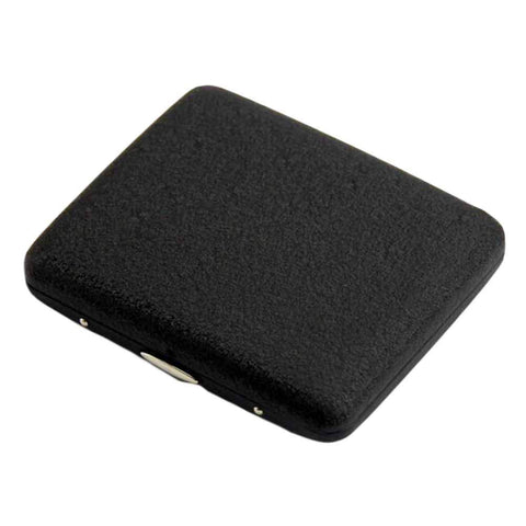 Men Stainless Steel Cigarette Case Black Cigarette Case Metal Cig Holder Box