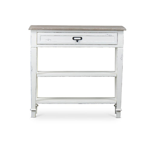 Baxton Studio Dauphine Traditional French 1-Drawer Accent Console Table, White