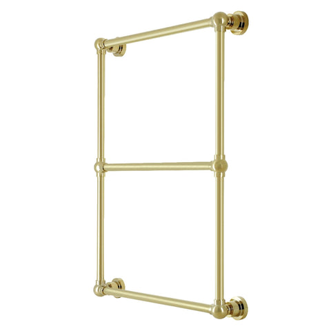Kingston Brass DTM32243PB Palatine 24 x 32-Inch Wall Mount Towel-Rack, Polished Brass