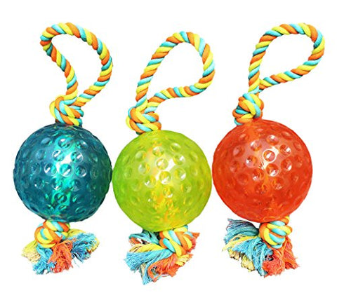 Boss Pet Chomper TPR Ball Rope Tug