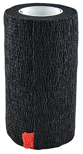SyrFlex Flexible Bandage, 4" x 5 yards, Black (12 Rolls)