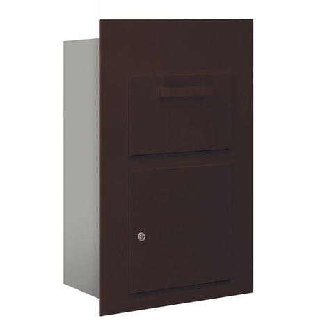 Salsbury Industries 3600C5-ZFU Collection Unit for 5 Door High 4B-Plus Units Front Loading USPS Access Mailbox, Bronze