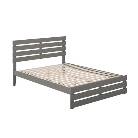 AFI, Oxford Queen Platform Bed with Matching Footboard, Grey