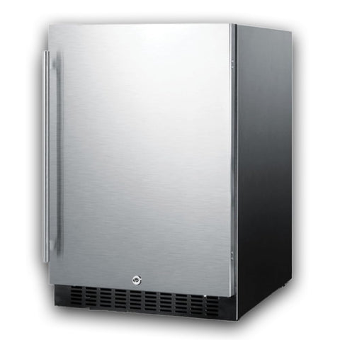 Summit 24” Refrigerator, Built-in, Outdoor Refrigerator, 4.6 cu.ft. Capacity, ENERGY STAR, Stainless Steel- SPR627OS