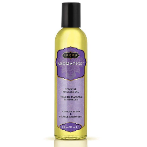 KAMA SUTRA Harmony Aromatics Massage Oil – 8oz- Rich Blend of Natural Essential Oils - Juniper, Pine, Lavender and Rosemary - Date Night Couples Full Body Massage Oil for Daily Use Body Care