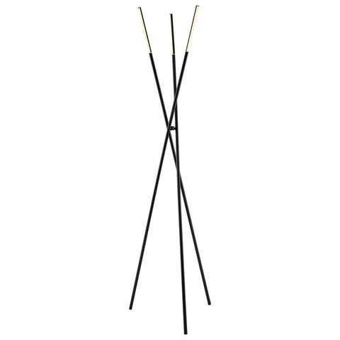 Lite Source Lorant 73 1/2" Black Metal LED Modern Tripod Floor Lamp