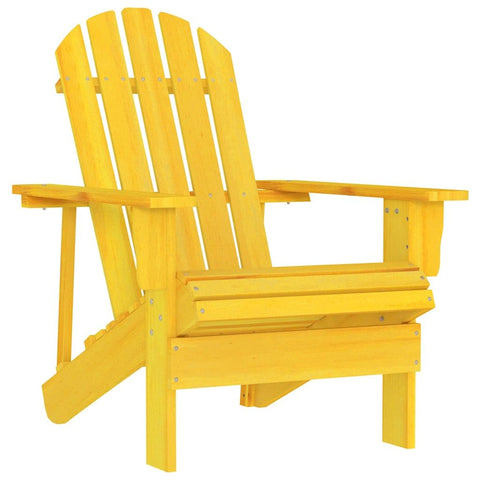 Oakestry Garden Chair Yellow Solid fir Wood Standard Durable â€“ Outdoor Patio Seating, Weather Resistant Furniture