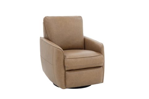 BarcaLounger Maple Power Swivel Glider Recliner-Seville-Fawn