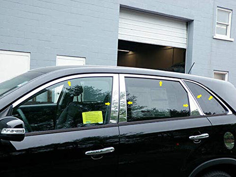 QAA is Compatible with 2011-2016 Kia Sportage 12 Piece Stainless Window Trim Package, Includes Upper Trim and Pillar Posts, NO Window Sills WP11835
