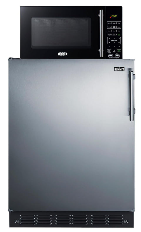 Microwave/Refrigerator-Freezer Combination with Allocator