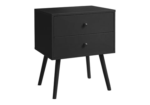 Monarch Specialties I 3628 Accent Table, Bedroom, End, Living Room, Nightstand, Side Table, Black Laminate