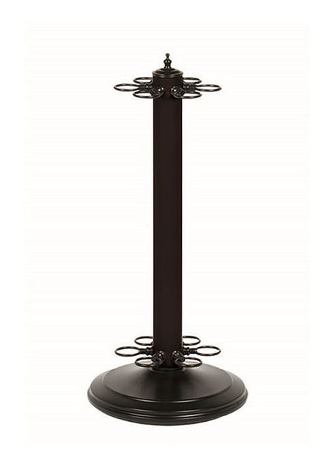 RAM Gameroom Products 24-Inch Pool Cue Holder, Matte Black Finish and Accents, 24-Inch