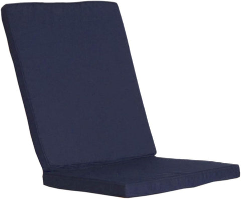 Blue Hinged Chair Cushions