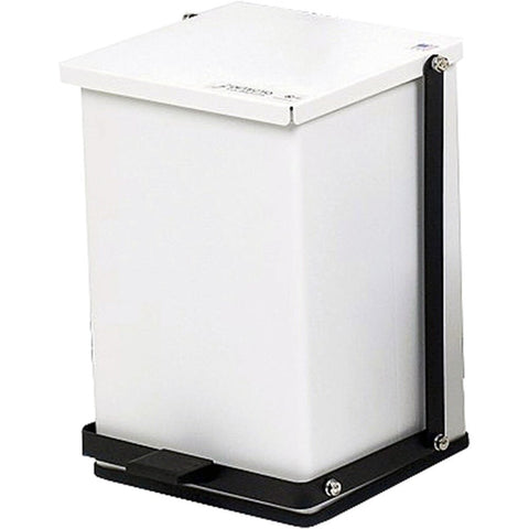 Step-On Can, 24 Qt, White