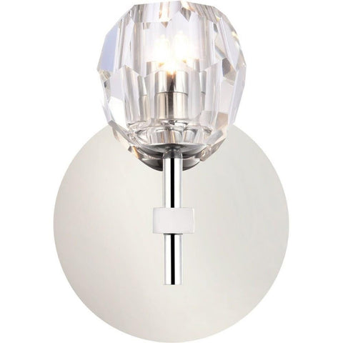 Elegant Lighting Luxurious Eren 1 Light Wall Sconce for Living Room, Kitchen, Bedroom & Hallway,Chrome