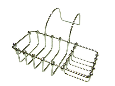 Kingston Brass CC2161 Vintage 8-Inch X 4-Inch Claw Foot Bath Soap and Sponge Holder, 9-1/4-Inch, Polished Chrome