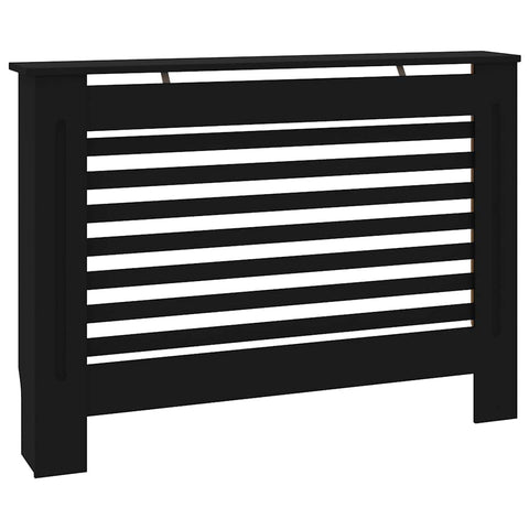 vidaXL Radiator Cover, Radiator Guard for Home Office, Heater Cover for Living Room Decorative, Heating Cabinet Protective Cover, Black MDF