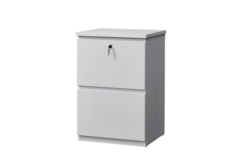 kowo 2 Drawer Wood File Cabinet with Lock, Printer Stand, Vertical Filing Cabinet fits A4, Letter, and Legal Size Documents for Home Office, White