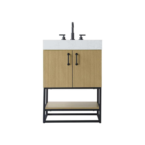 Elegant Kitchen and Bath 24" Single Bathroom Vanity in Honey Brown
